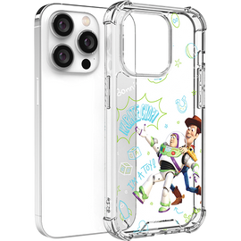 [S2B] Pixar Doodle Transparent Bulletproof Reinforcement Case _ Disney Pixar,  Smartphone Case , Cover Protective Case Skin for iPhone _ Made in Korea